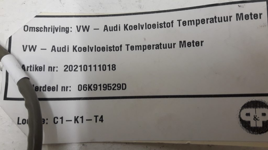 VW - Audi coolant temperature meter 06K919529D