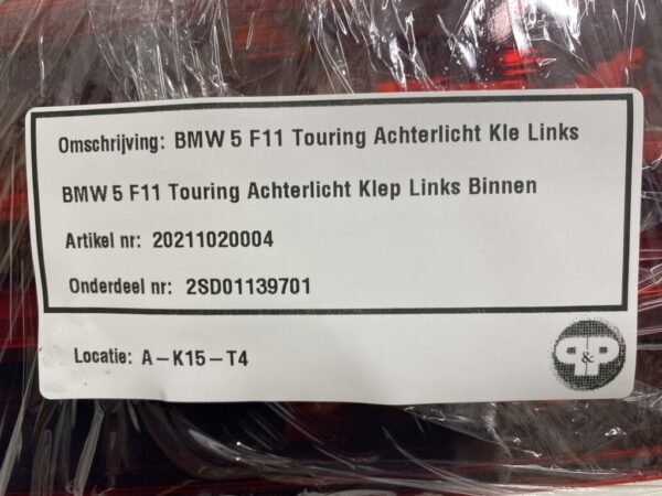 BMW 5 Serie F11 Achterlicht Klep Links 2SD01139701 - Afbeelding 4