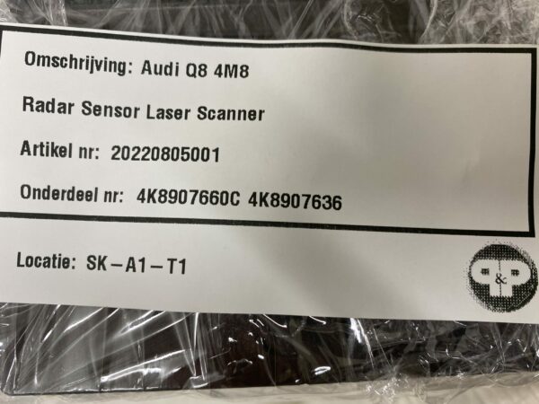 Audi Q8 4M8 Radar Sensor Laser Scanner 4K8907660C - Afbeelding 4