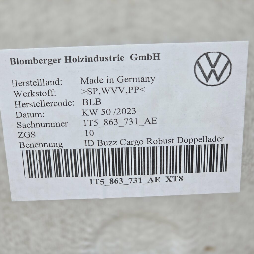 ID Buzz cargo vloerbekleding - Afbeelding 2