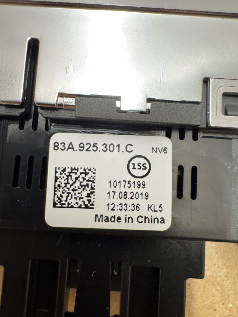 Audi Q3 F3 Multischakelaars Dashboard 83A925301C - Afbeelding 2