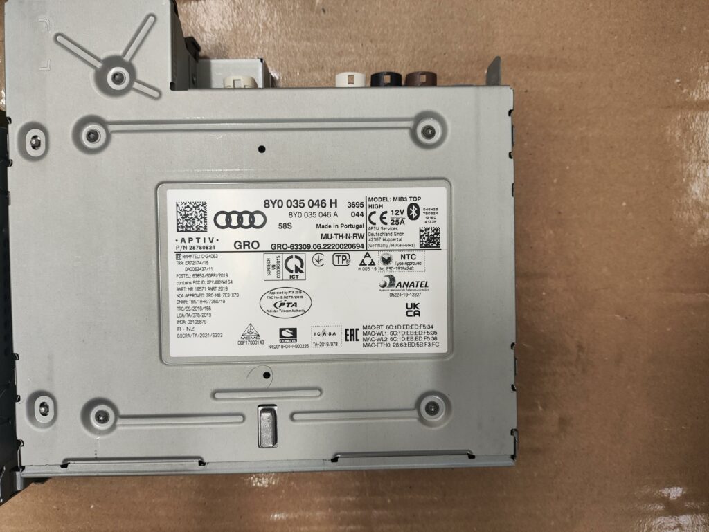 Audi A3 8Y navigation system