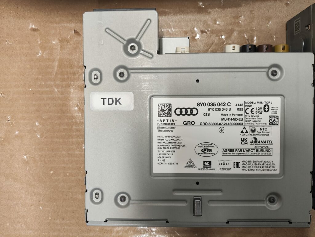 Audi A3 8Y navigation system