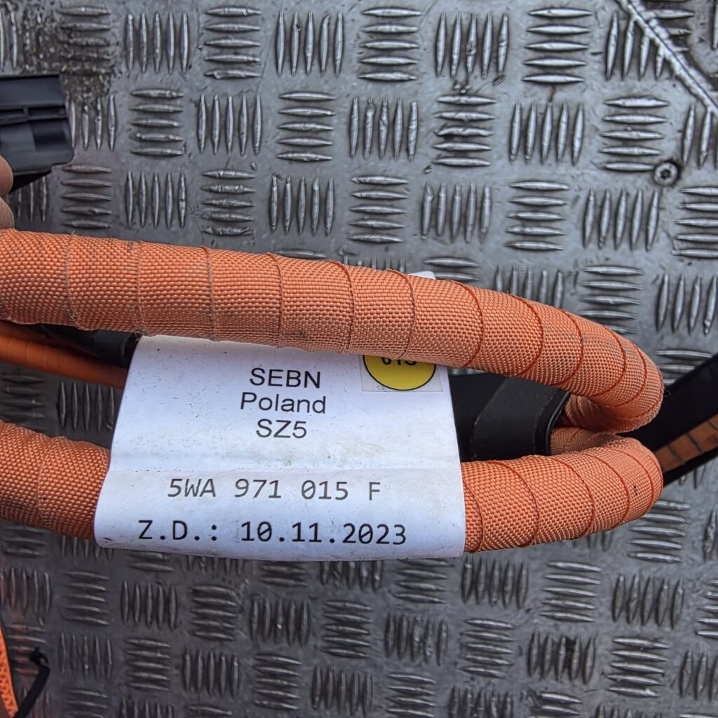Original VW Audi high-voltage cable with charging point connection 5WA971015F - Image 2